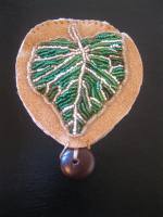 Beadwork Cottonwood Leaf