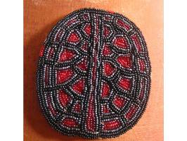 view of beaded turtle shell